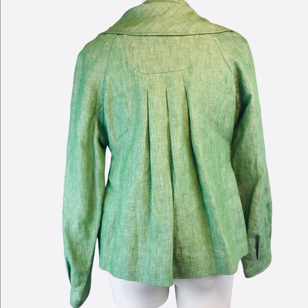 Luca Luca Couture Linen Blazer Made in Italy US/10 - Picture 5 of 12